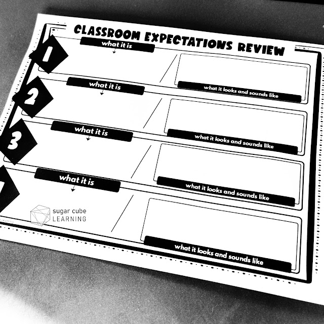 classroom expectations rules review