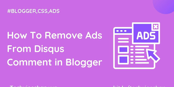 How To Remove Ads From Disqus Comment in Blogger