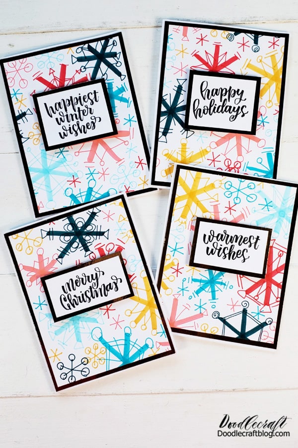 Step 4: Attach the pigeon tail foam և Finally the handwritten foam to the handwriting և Place it on the retro snowflake postcards. You are beautiful յալ perfect. Envelopes are still perfect for sending mail via USPS, eliminating the need for manual deletion or additional mail.