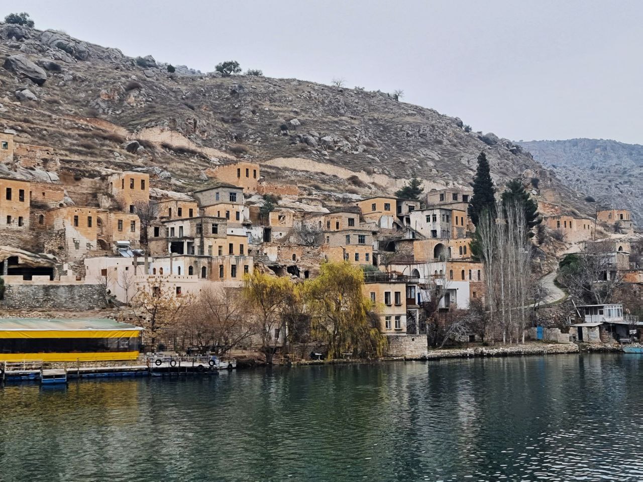 Village On The Euphrates River in Sanliurfa,