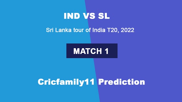 IND vs SL Sri Lanka tour of India T20 Match 1 2022 Dream11 Prediction, Pitch Report, Grand League Team