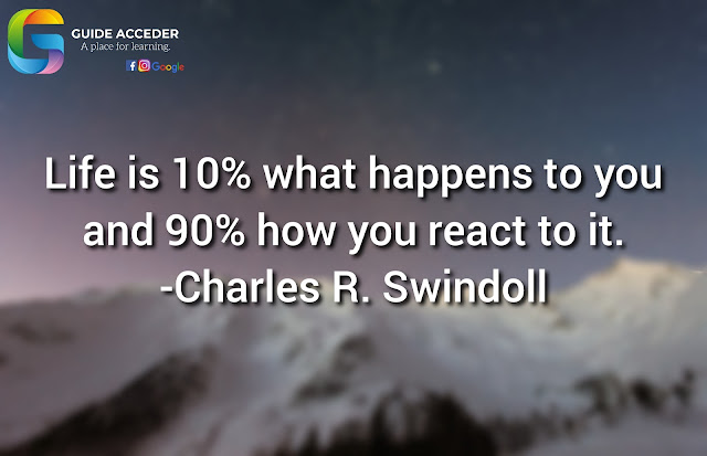 Quotes on life- Charles R swindoll