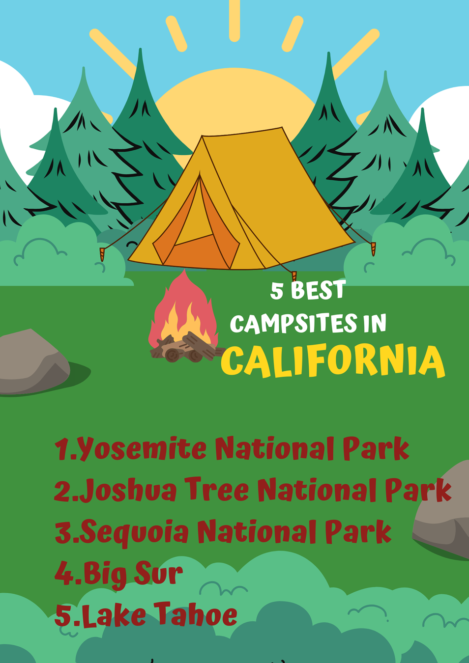 5 Best Campsites in California