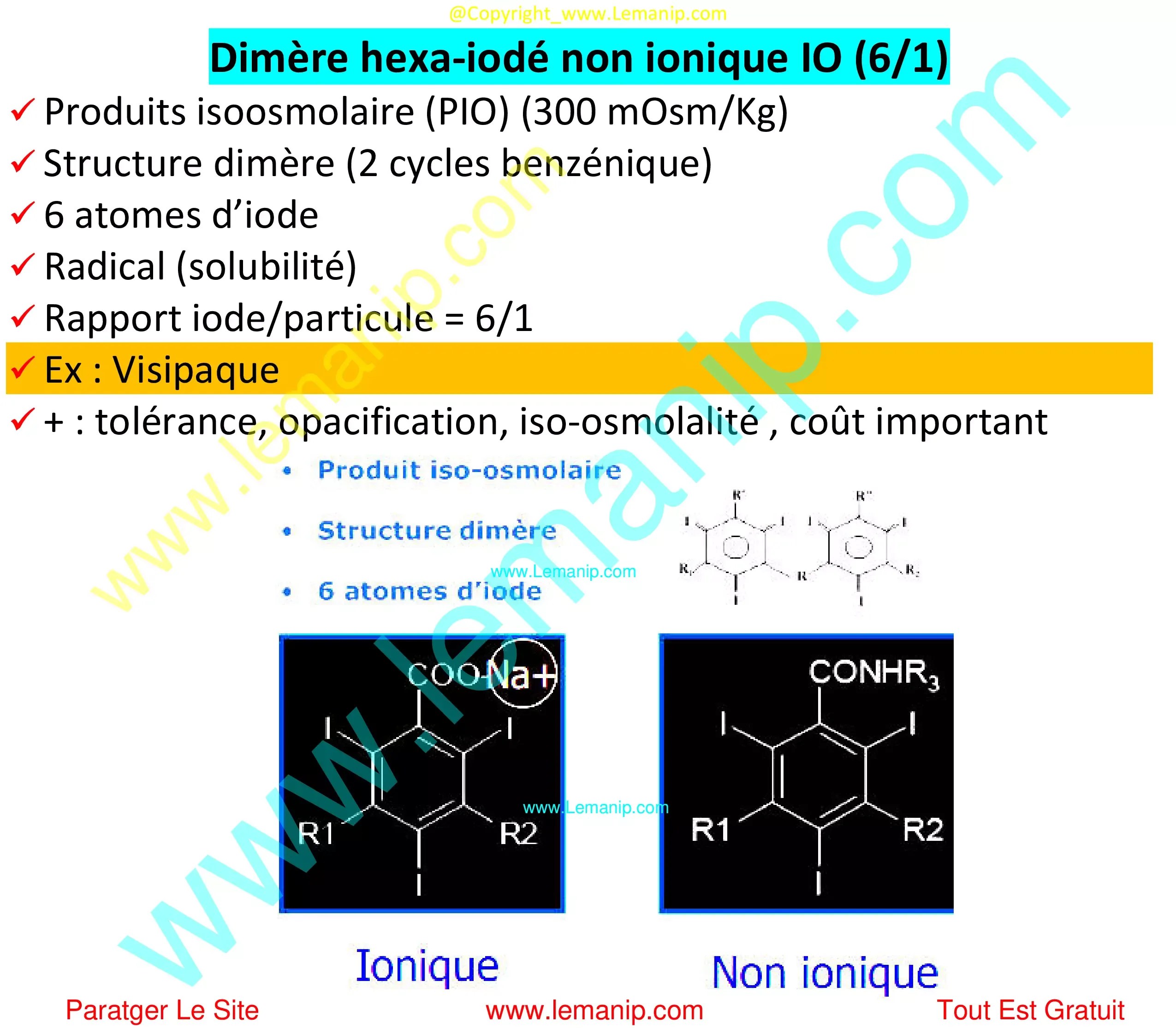 Dimère hexa-iodé non ionique IO (6/1)