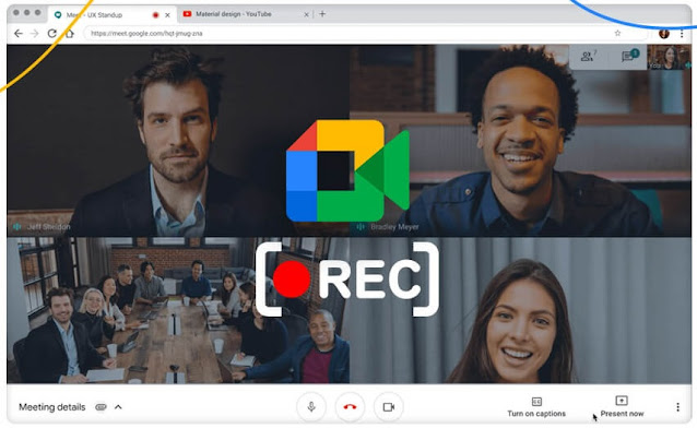 Cara merekam video meeting di Google Meet