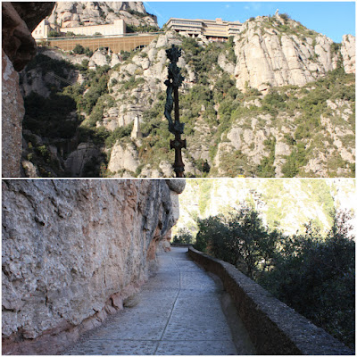 MONESTIR DE MONTSERRAT - CREU I ERMITA DE SANT MIQUEL - PLA DELS SOLDATS - SANTA COVA, camí del Rosari a Montserrat