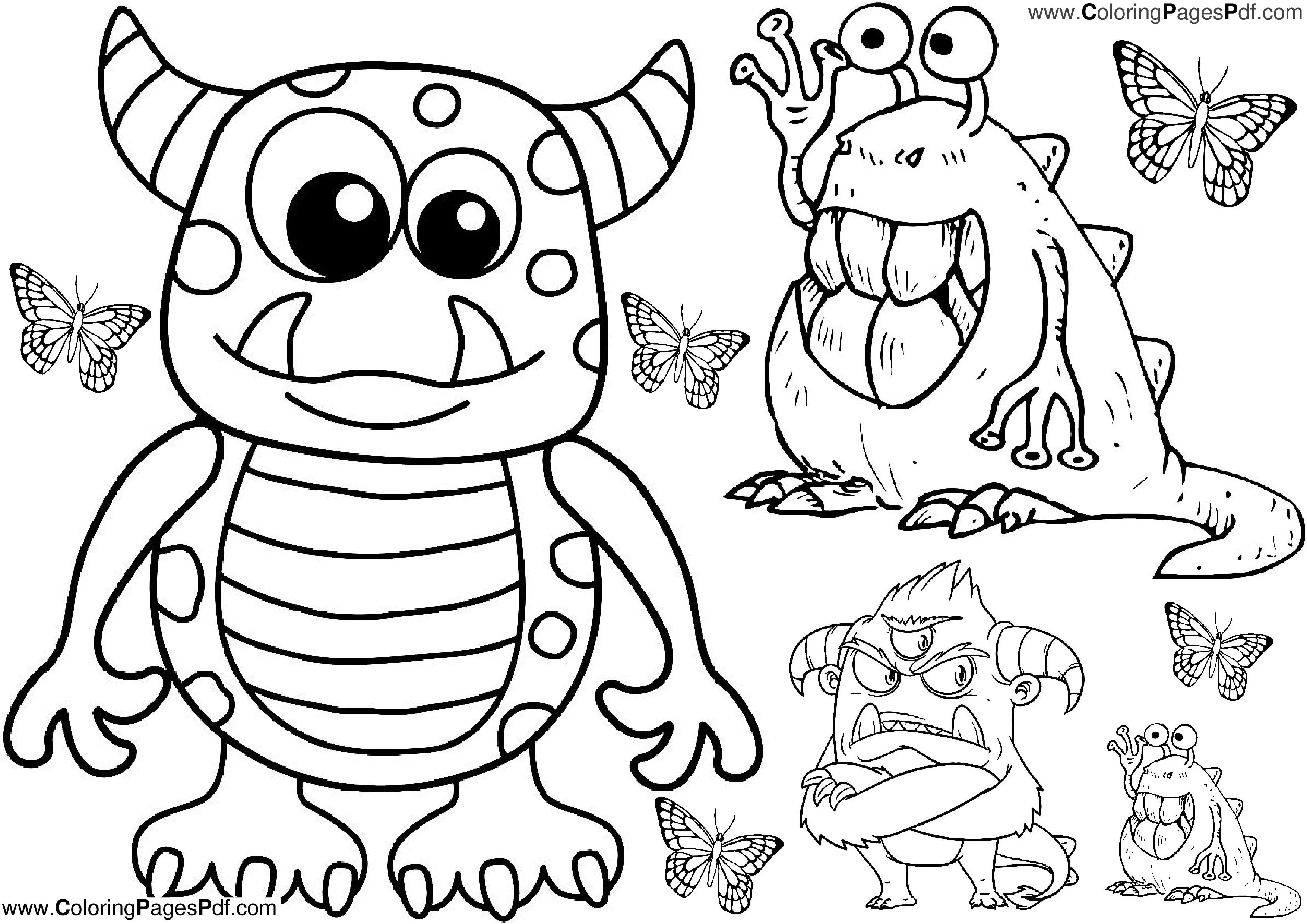 Best monster coloring pages