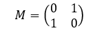 Matriks tranformasi refleksi terhadap garis y = x