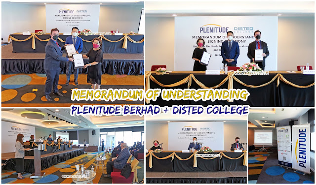 Memorandum of Understanding Signed Between Plenitude Berhad and DISTED College, Penang
