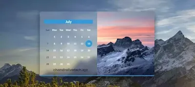 Html calendar design template using html and css