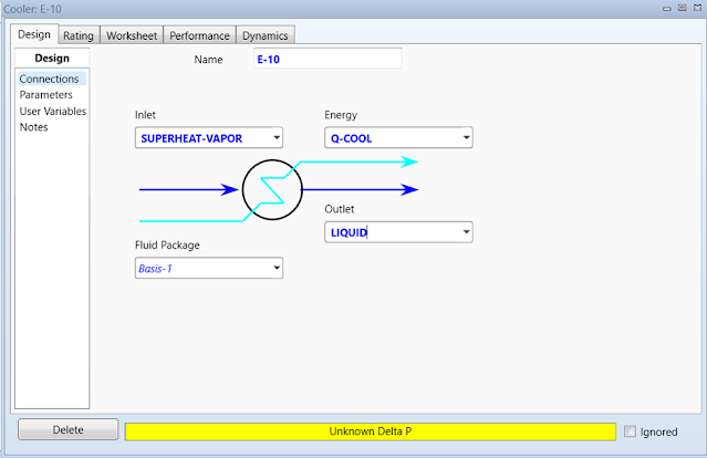 Refrigerant system simulation using Aspen HYSYS