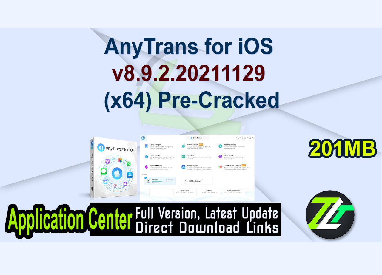 AnyTrans for iOS v8.9.2.20211129 (x64) Pre-Cracked