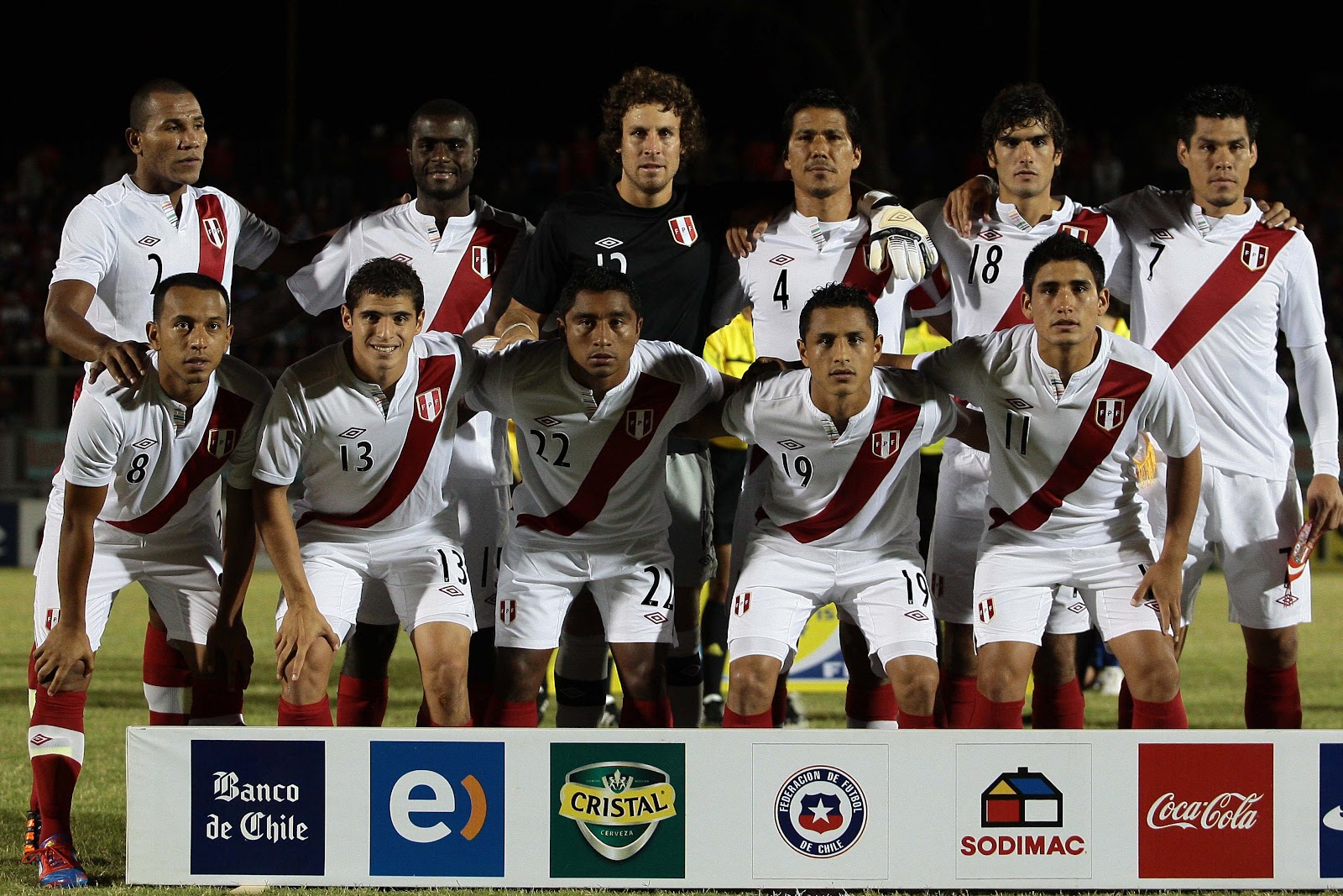 Formación de Perú ante Chile, Copa del Pacífico 2012, 21 de marzo