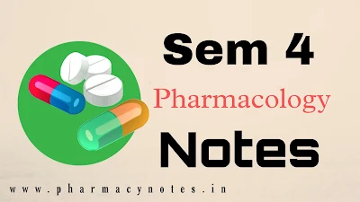 Pharmacology I | Download best B pharmacy Sem 4 free notes | download pharmacy notes pdf semester wise