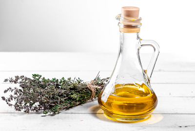 thyme leaves and olive oil