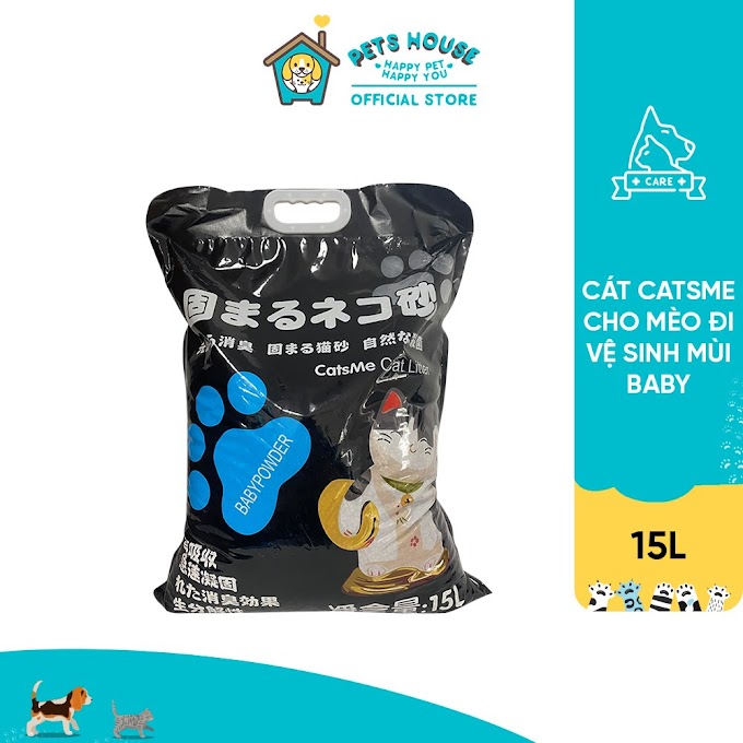 [ petshouse_official_store ] Cát vệ sinh cho mèo Catsme 15L