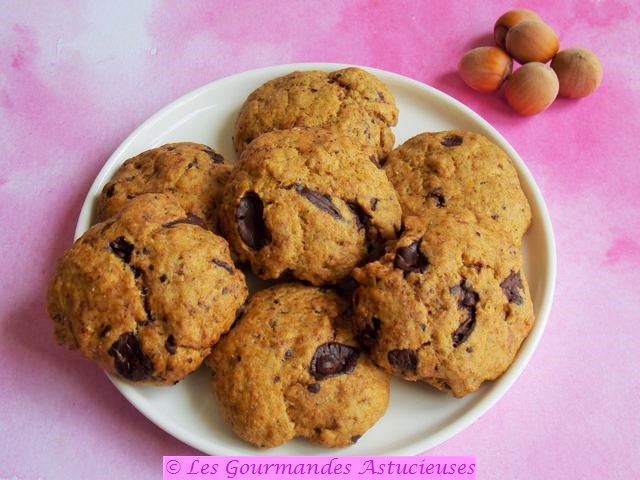 Biscuits rapides aux noisettes et au chocolat (Vegan)