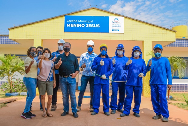 LEM: Iniciou nesta quarta-feira (13) a reforma de quatro creches do município: Menino Jesus, Patrícia Yoshiro, Pequeno Príncipe e Maurilio Comparin