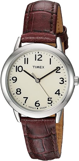Timex Women's Easy Reader Leather Strap 30mm Watch | iko women's fashion