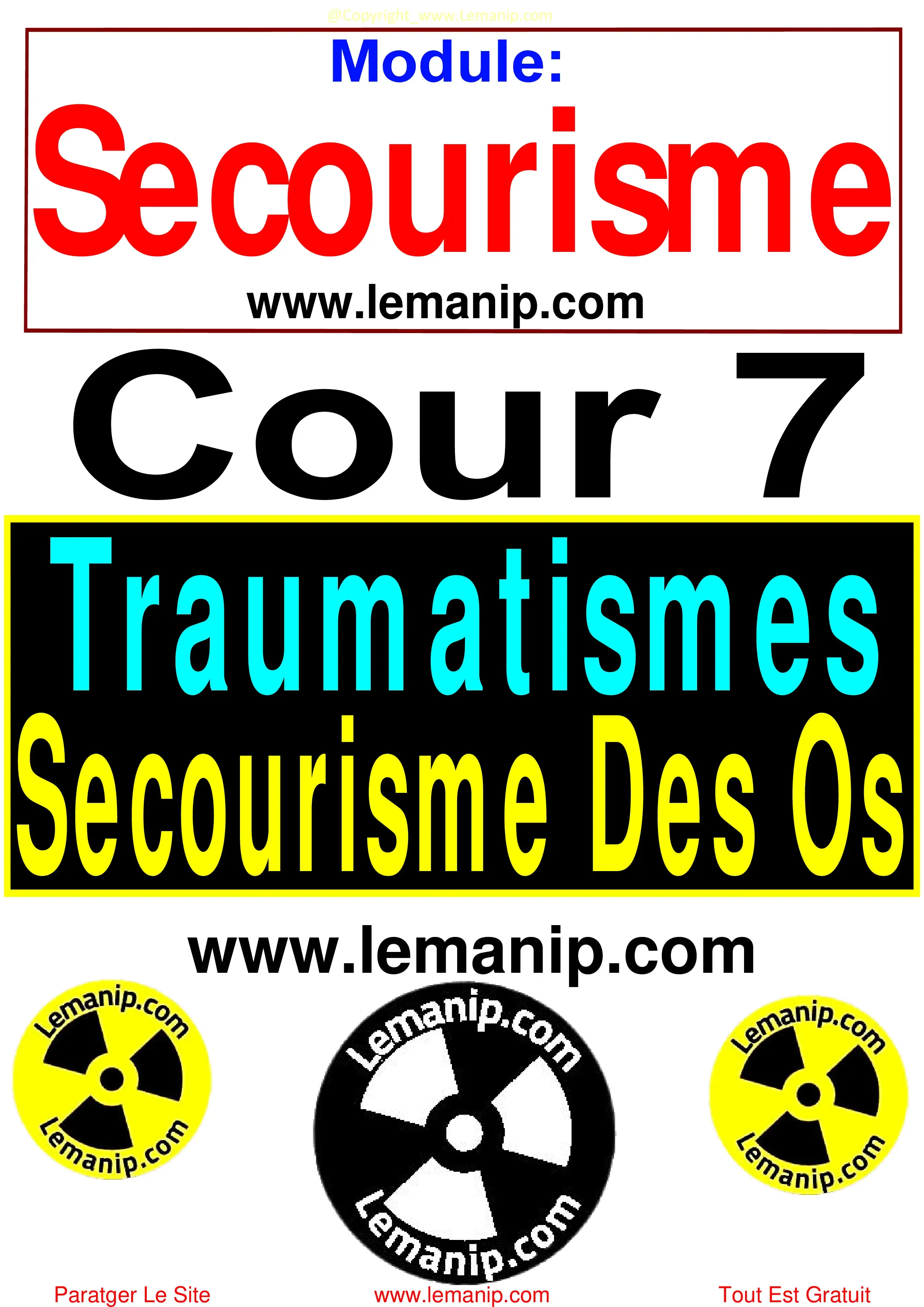 Cour 6 : Traumatismes : Secourisme Des Os