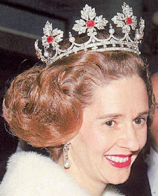 spanish wedding gift tiara queen fabiola belgium ruby