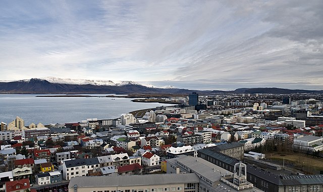 Stunning capital city of Reykjavik, Iceland