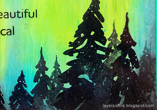 Layers of ink - Aurora Borealis Tutorial by Anna-Karin Evaldsson.