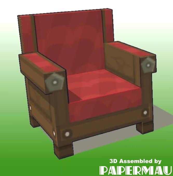 PAPERMAU: A Medieval Castle Paper Model In Minecraft Style - by