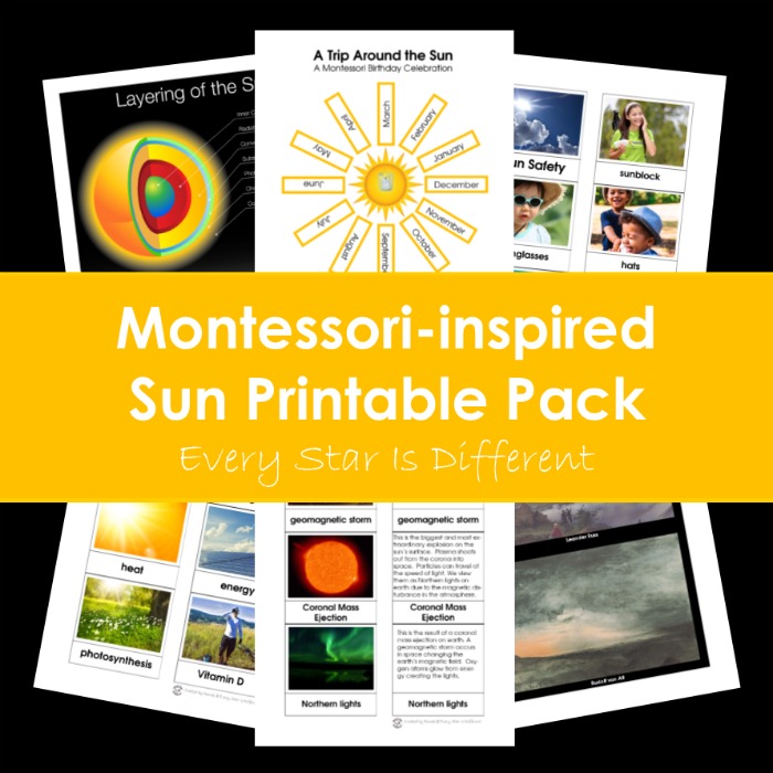 Sun printable pack