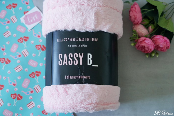 Sassy B Hella Cosy Banded Faux Fur Throw from Terry's Fabrics