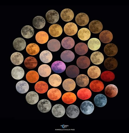 Οι 48 αποχρώσεις της Σελήνης : Επί 10 χρόνια φωτογράφιζε τη Σελήνη και τα μαγικά της χρώματα