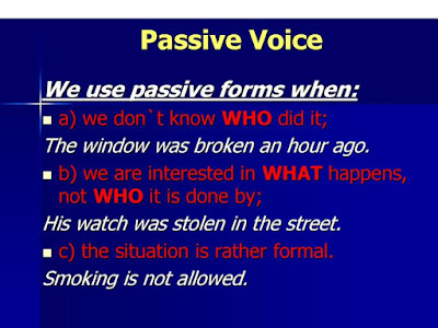 Why we use the passive forms of tenses? لو سألك تلامذتك: لماذا نستخدم الفعل المبني للمجهول؟