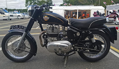 Left side of recreated Royal Enfield.