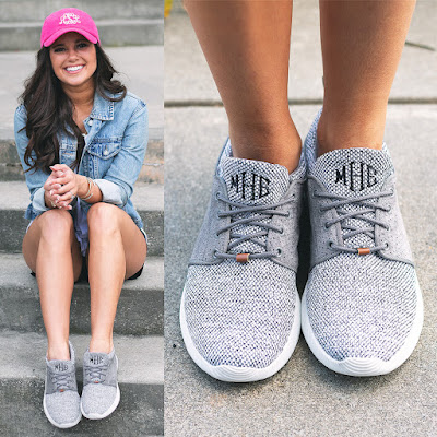 Monogrammed Athleisure Sneakers from Marleylilly