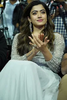 Rashmika Mandanna stills at Pushpa Movie Thanks Meet