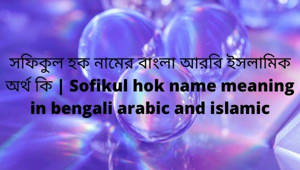 সফিকুল হক নামের অর্থ কী, সফিকুল হক নামের বাংলা অর্থ কি, সফিকুল হক নামের আরবি অর্থ কি, সফিকুল হক নামের ইসলামিক অর্থ কি, Sofikul hok name meaning in bengali arabic and islamic, Sofikul hok namer ortho ki, Sofikul hok name meaning, সফিকুল হক আরবি/ ইসলামিক নাম