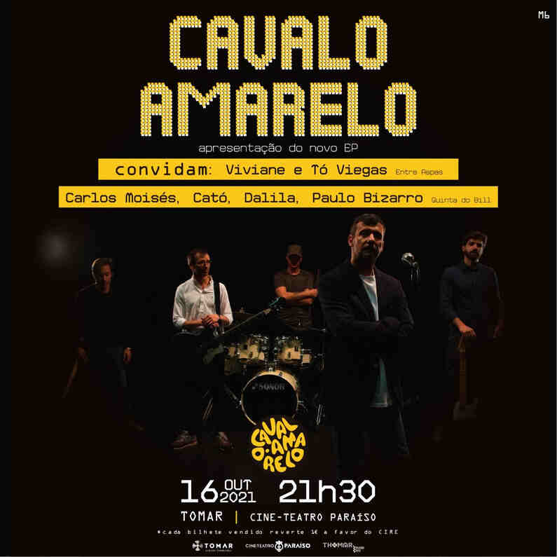 O Cavalo Amarelo apresenta o seu EP de estreia intitulado "Senhora Mentira" já no próximo sábado dia 16 de Outubro no Cine-Teatro Paraíso em Tomar