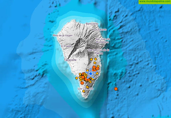 Un seísmo de 4.6 bajo Villa de Mazo ha sido la magnitud más alta registrada hoy lunes