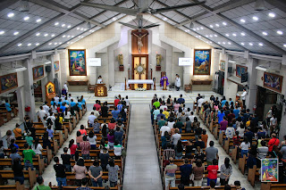 Inside and Main Altar of Our Lady of the Annunciation Parish and Shrine of the Incarnation - Quezon City