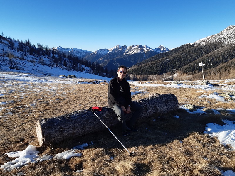 Pausa a Forcella del Dogo, 1972 m slm