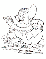 The dwarf coloring page