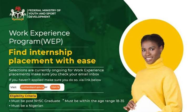 Tallafin Work Experience Programme(WEP): Ma'aikatar Matasa da Cigaban Wasanni ta Tarayya Ta Fitarda Da Naira (N80,460,000) Ga Matasa (2,682) Da Zasuci Gajiyar Sharin