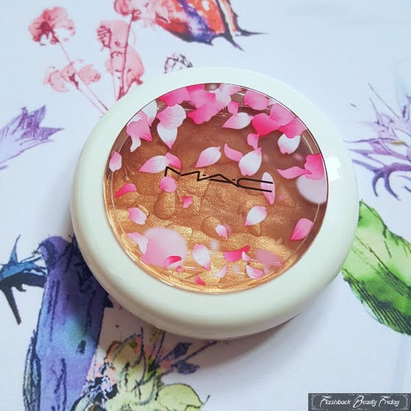 MAC Boom Boom Bloom High Light Powder Spring Bling closed compact with floral petal design