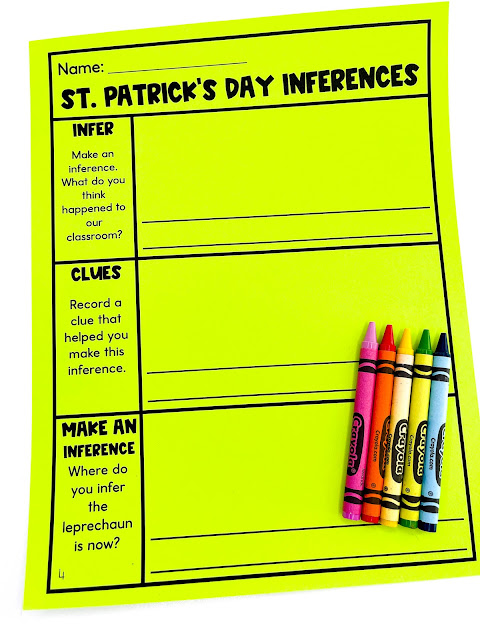 Looking for easy to implement St. Patrick’s Day activities for the classroom?!  These St. Patrick’s Day Inference Activities and Craft by Tiffany Gannon will ensure students are engaged and learning.  Click here to see the St. Patrick’s Day craft, activities, posters, and more!