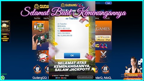 Selamat Kepada Member Setia GudangQQ WD sebesar Rp. 32.000.000.-