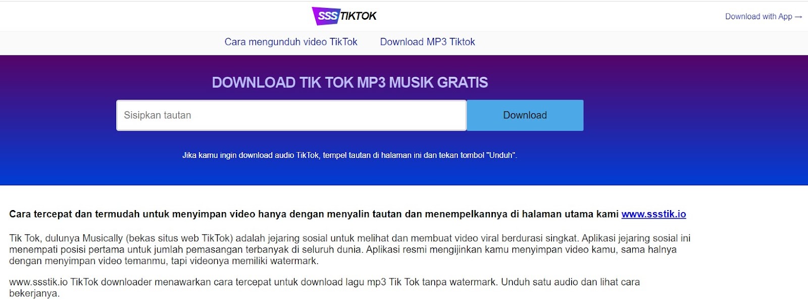 Cara Download Lagu Tik Tok MP3 Tanpa Aplikasi