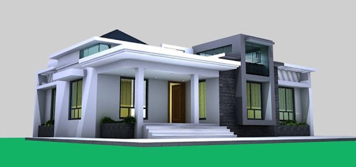 modern single floor house design