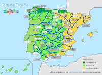 MAPA RIOS DE ESPAÑA