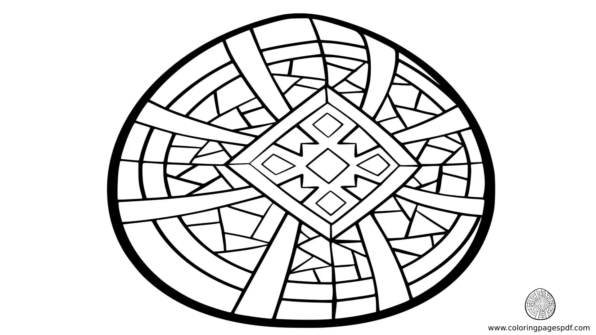 Coloring Pages Of A Diamond Easter Egg