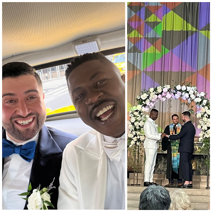 Happily Married - Nigerian Gay Rights Activist, Edafe Okporo And His Lover, Nick Giglio Get Married (Photos and Video) 